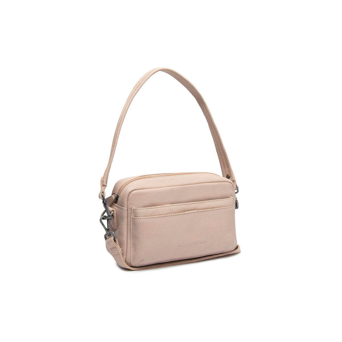 Liora Full-Grain Leather Shoulder Bag نسائي in Classic 100% Full-Grain Leather - Full Exterior Front Profile View | Buy Online