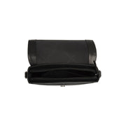 Solid Antique Brass Hardware &amp; Heavy-Duty Dual Zipper Detail on Lizzola Full-Grain Leather Shoulder Bag نسائي