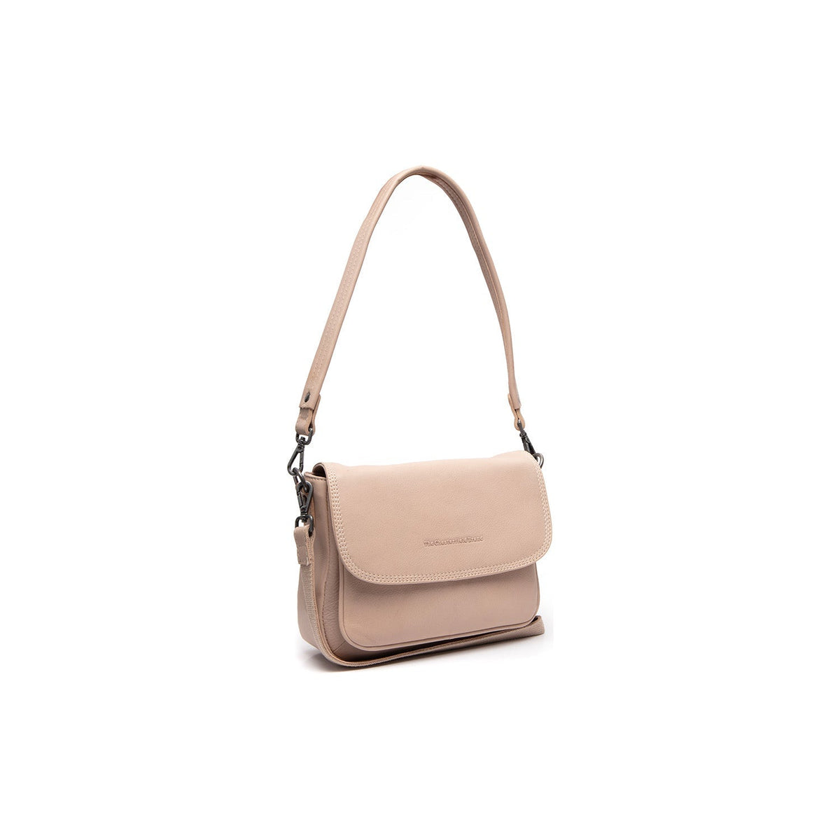 Miloa Full-Grain Leather Shoulder Bag نسائي in Classic 100% Full-Grain Leather - Full Exterior Front Profile View | Buy Online