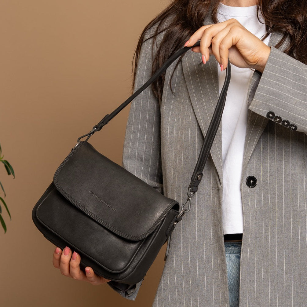 Miloa Full-Grain Leather Shoulder Bag نسائي – alternate product view 2