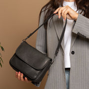 Miloa Full-Grain Leather Shoulder Bag نسائي – alternate product view 2