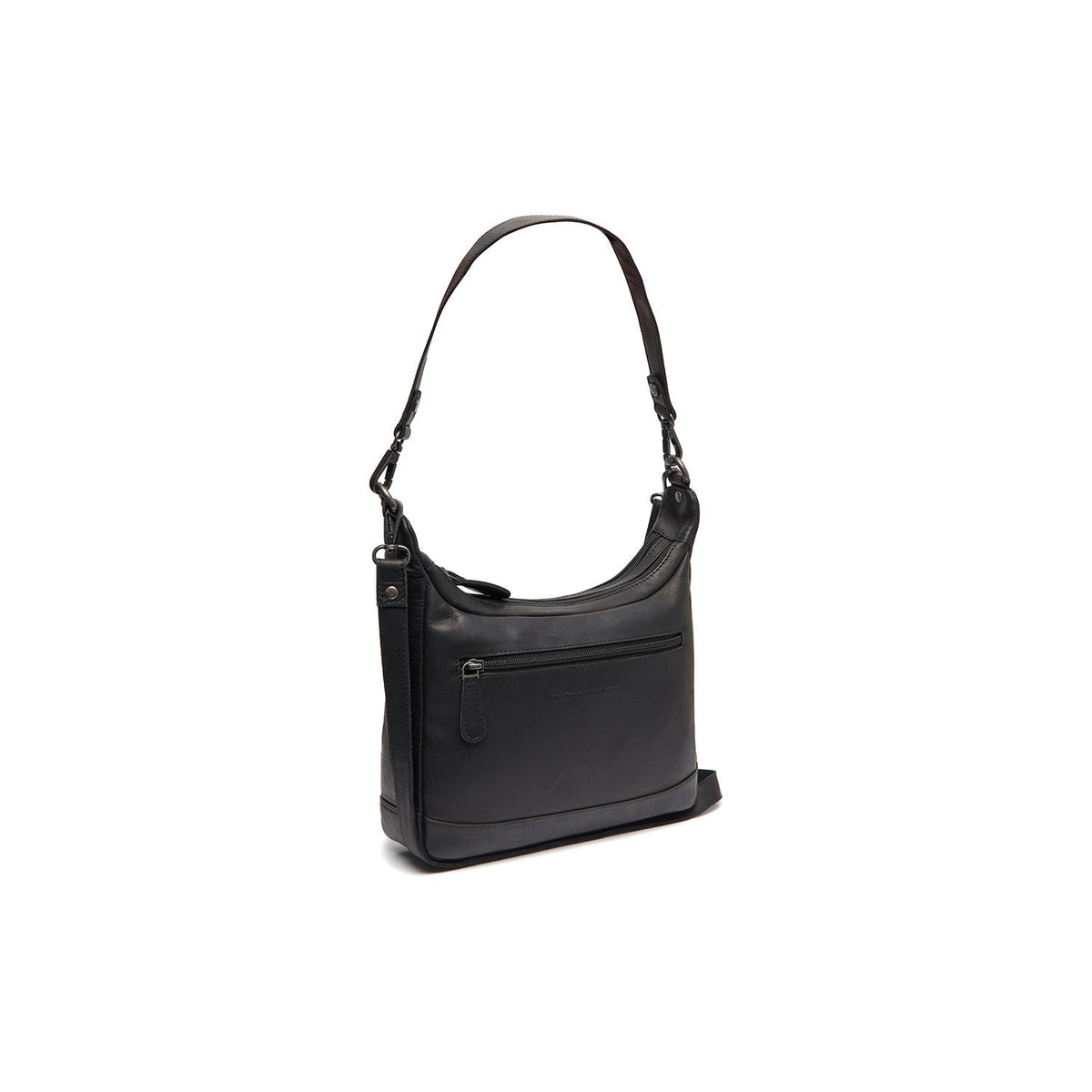 Mirave Full-Grain Leather Shoulder Bag نسائي in Classic 100% Full-Grain Leather - Full Exterior Front Profile View | Buy Online