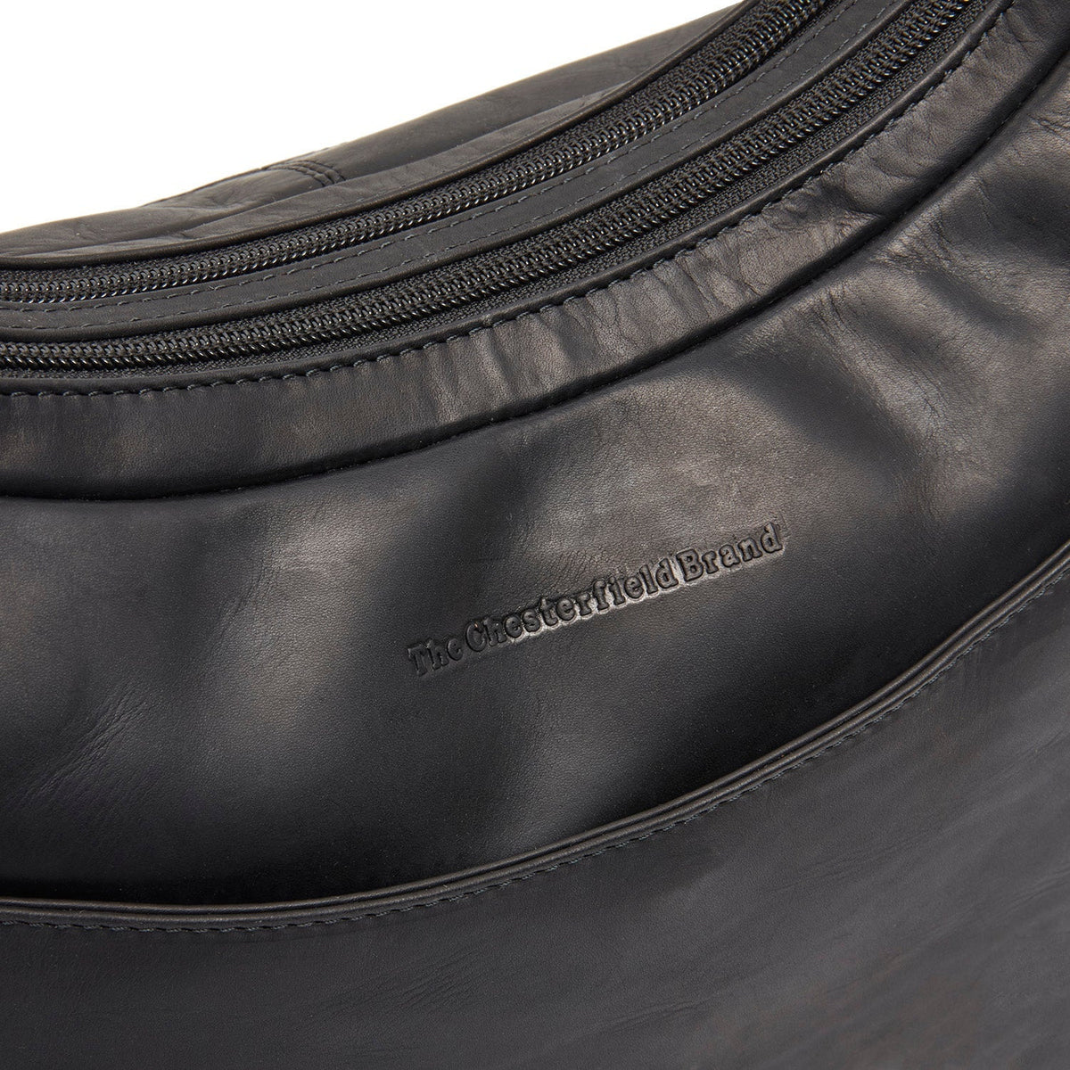 
Classic 100% Full-Grain leather Bag - عرض خلفي يوضح أحزمة الجلد المقواة والخياطة المتقنة