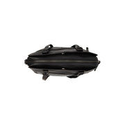 Pretoria Full-Grain Leather Shoulder Bag نسائي - Structured Side Profile Showing Gusset Depth &amp; Expansion Capacity