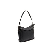 Tivra Full-Grain Leather Shoulder Bag نسائي in Classic 100% Full-Grain Leather - Full Exterior Front Profile View | Buy Online