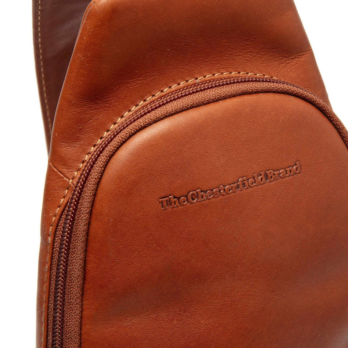 Cognac Leather Sling Bag Bowey نسائي, detail view 1