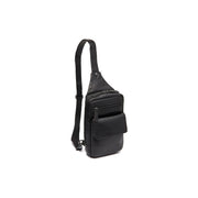 Leather Sling Bag Turelle نسائي in Classic 100% Full-Grain Leather - Full Exterior Front Profile View | Buy Online