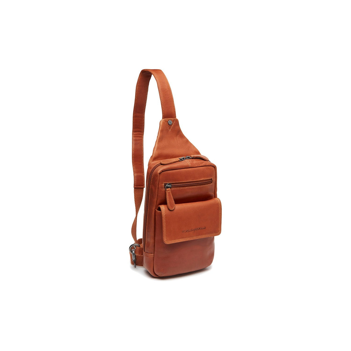 Cognac Leather Sling Bag Turelle نسائي, front view
