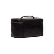 Tailored Rib Cuffs &amp; Hem Craftsmanship Construction Detail on Limone Full-Grain Leather Toiletry Bag نسائي