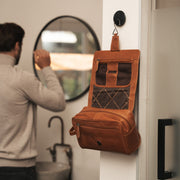 Rosario Full-Grain Leather Toiletry Bag نسائي – alternate product view 2