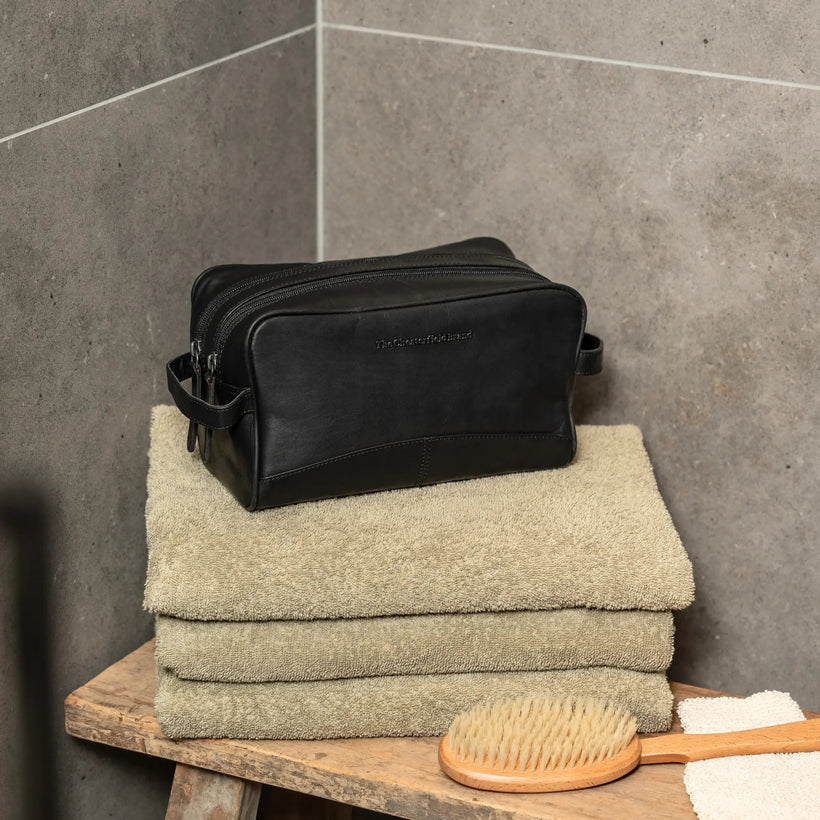 Stacey Full-Grain Leather Toiletry Bag نسائي