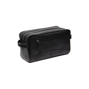 Styled Fit Perspective of Stefan Full-Grain Leather Toiletry Bag نسائي on Model - Natural Daylight Drape