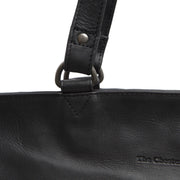 Berlin Full-Grain Leather Tote Bag نسائي - Structured Side Profile Showing Gusset Depth &amp; Expansion Capacity