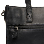 Estella Full-Grain Leather Tote Bag نسائي - Structured Side Profile Showing Gusset Depth &amp; Expansion Capacity