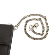 Solid Antique Brass Hardware &amp; Heavy-Duty Dual Zipper Detail on Elba Full-Grain Leather Waiter Wallet نسائي
