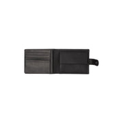 Solid Antique Brass Hardware &amp; Heavy-Duty Dual Zipper Detail on Curtis Full-Grain Leather Wallet رجالي