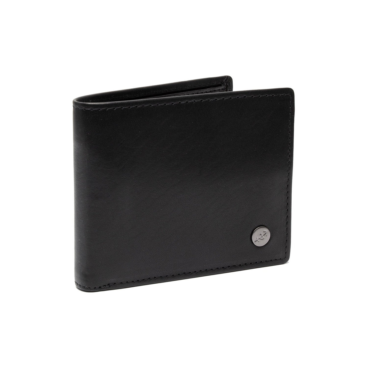 Positano Full-Grain Leather Wallet رجالي in Tan 100% Full-Grain Leather - Full Exterior Front Profile View | Buy Online