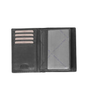 Siem Full-Grain Leather Wallet نسائي - Structured Side Profile Showing Gusset Depth &amp; Expansion Capacity