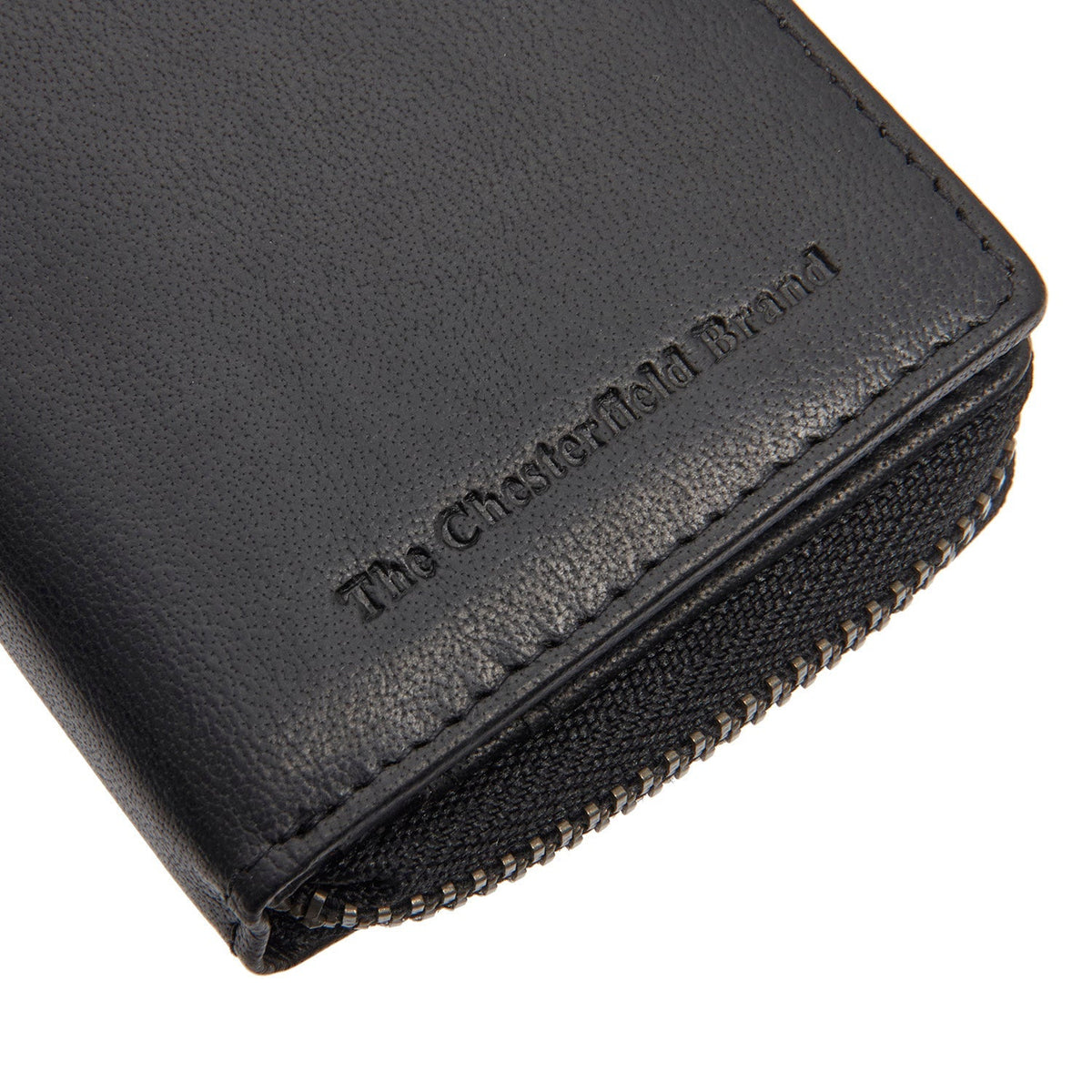 Sionel Full-Grain Leather Wallet نسائي - Structured Side Profile Showing Gusset Depth &amp; Expansion Capacity