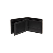 Solid Antique Brass Hardware &amp; Heavy-Duty Dual Zipper Detail on Stephens Full-Grain Leather Wallet رجالي