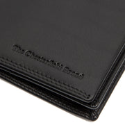 Solid Antique Brass Hardware & Heavy-Duty Dual Zipper Detail on Vincent Full-Grain Leather Wallet