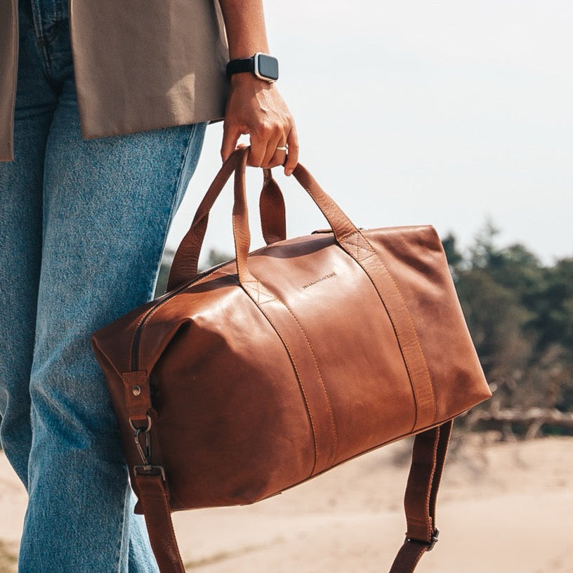 Conor Full-Grain Leather Weekender Bag نسائي – alternate product view 2