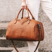 Liam Full-Grain Leather Weekender Bag نسائي – alternate product view 2