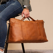 Mark Full-Grain Leather Weekender Bag نسائي – alternate product view 2