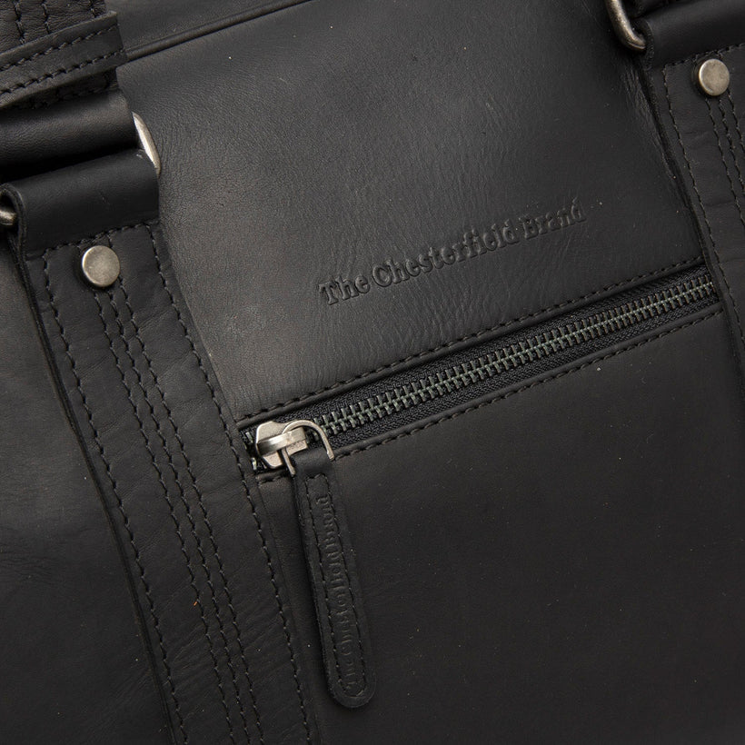 Volenza Full-Grain Leather Weekender Bag نسائي