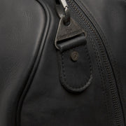 Solid Antique Brass Hardware &amp; Heavy-Duty Dual Zipper Detail on William Full-Grain Leather Weekender Bag نسائي