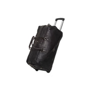 Leather Weekender Trolley Jayven نسائي in Classic 100% Full-Grain Leather - Full Exterior Front Profile View | Buy Online