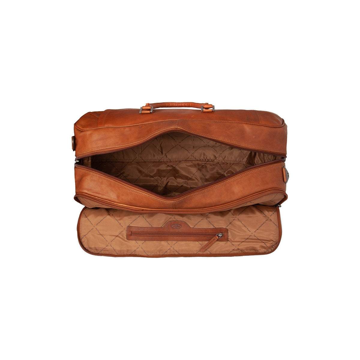 Cognac Leather Weekender Trolley Jayven نسائي, detail view 4