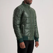 Lucas جاكيت بومبر جلد رجالي – alternate product view 2