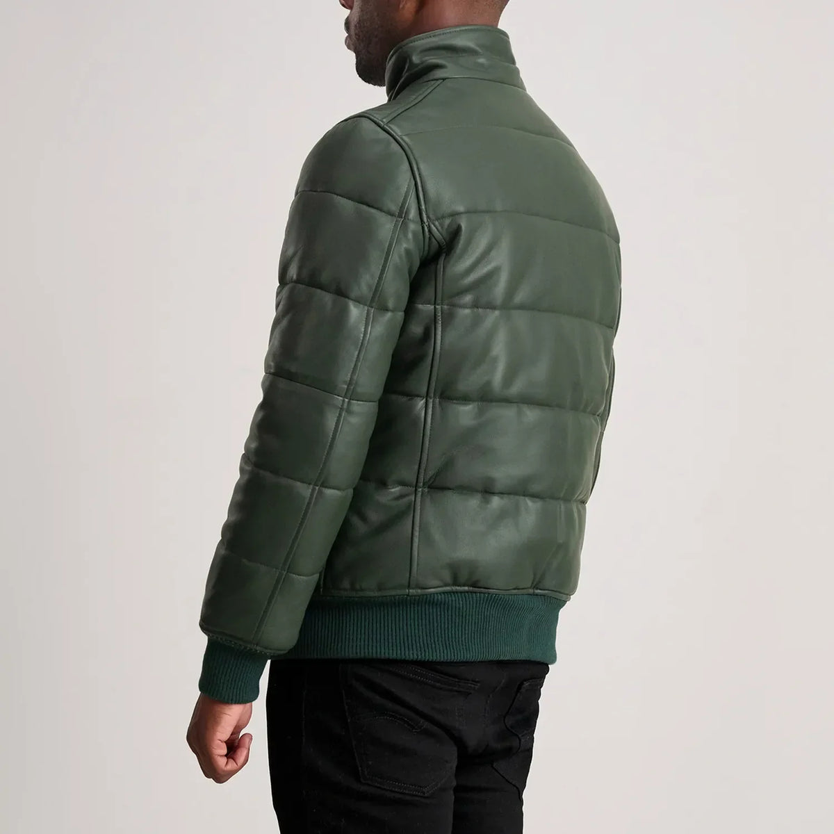Lucas جاكيت بومبر جلد رجالي – alternate product view 5
