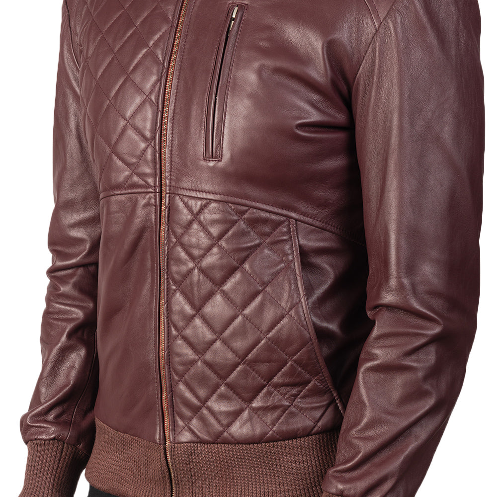 Moda جاكيت بومبر جلد رجالي – alternate product view 5