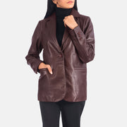 Norma بليزر جلد نسائي – alternate product view 4