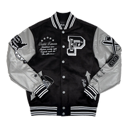 
World Famous Varsity جاكيت جلد نسائي