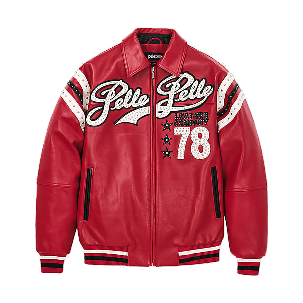 
Varsity جاكيت جلد نسائي