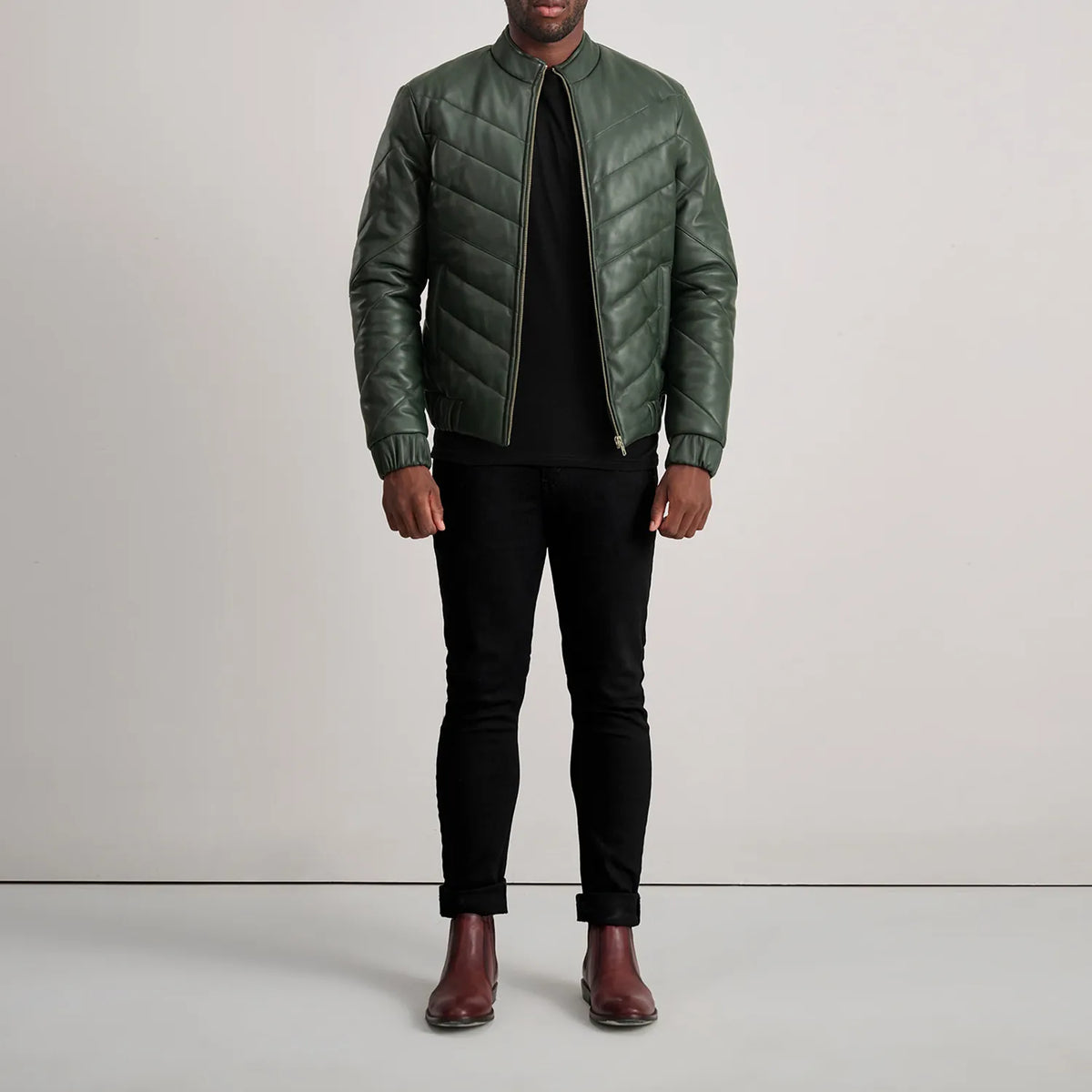 Travis جاكيت جلد رجالي – alternate product view 3