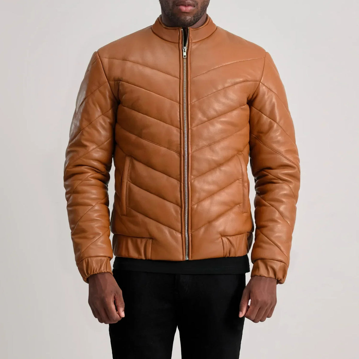 Travis جاكيت جلد رجالي – alternate product view 4