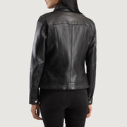 Vixen Classic Collar جاكيت جلد نسائي – alternate product view 5