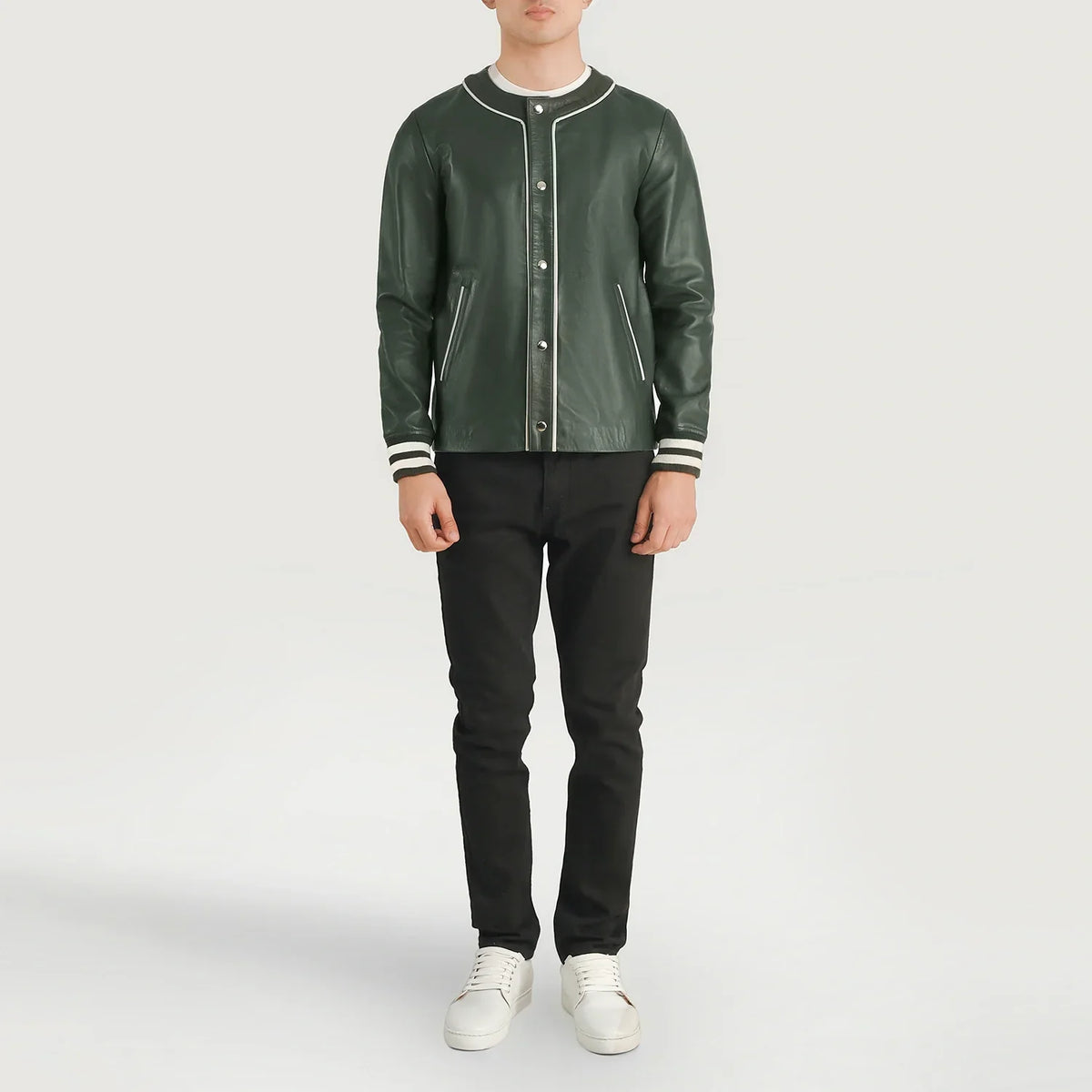 Willis Varsity جاكيت جلد رجالي – alternate product view 3