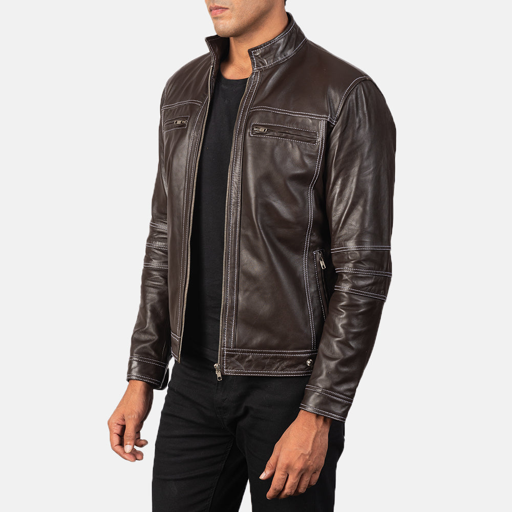Youngster جاكيت بايكر جلد رجالي – alternate product view 2