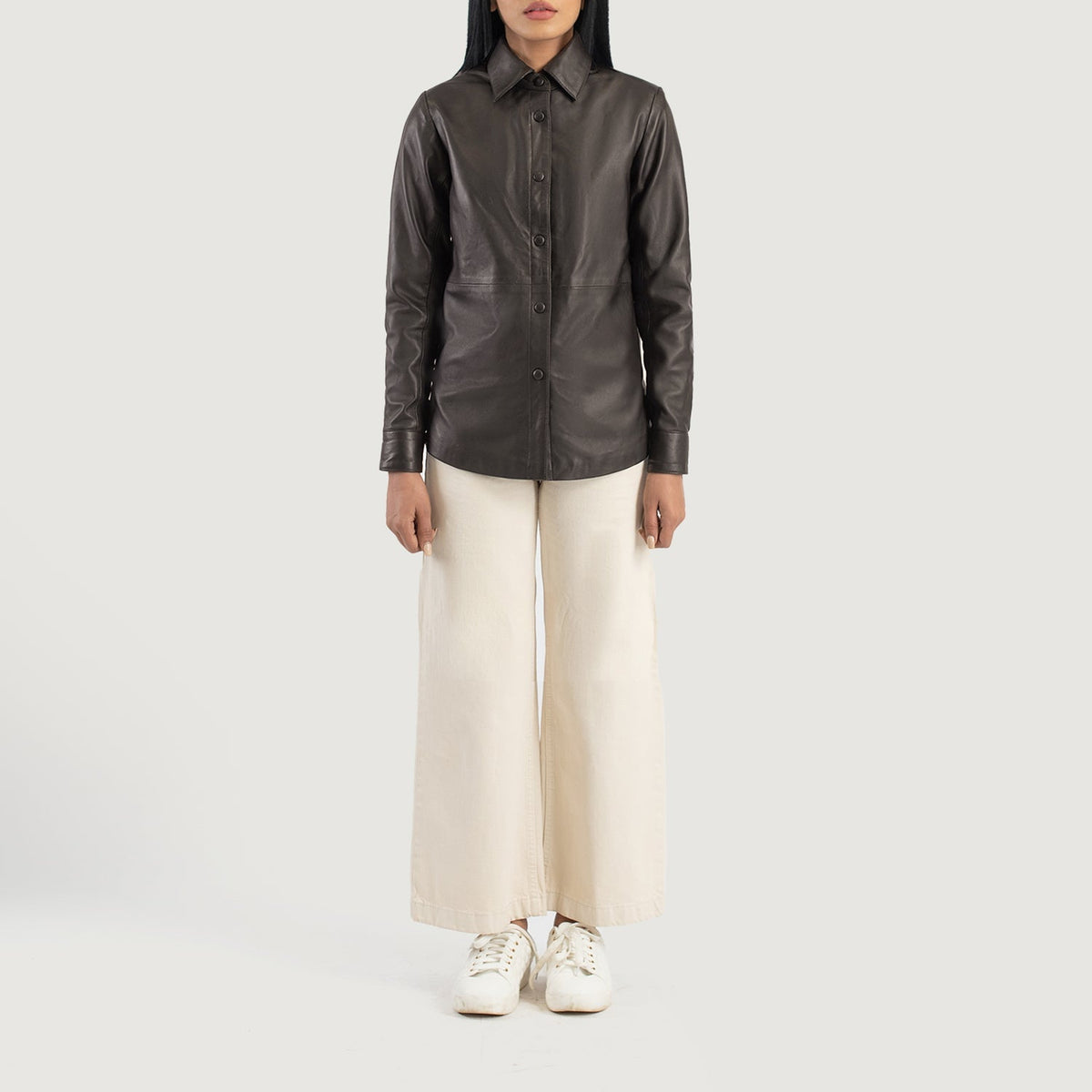 Zenith Shirt جاكيت جلد نسائي – alternate product view 3