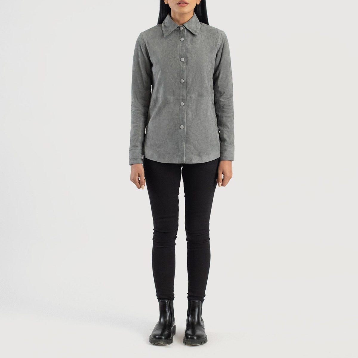 Zenith Shirt جاكيت جلد نسائي – alternate product view 3