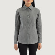Zenith Shirt جاكيت جلد نسائي – alternate product view 4