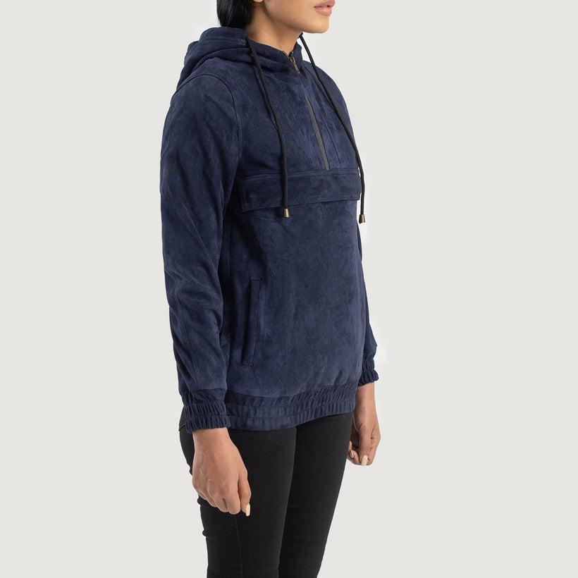 Zest Hooded Pullover جاكيت جلد نسائي