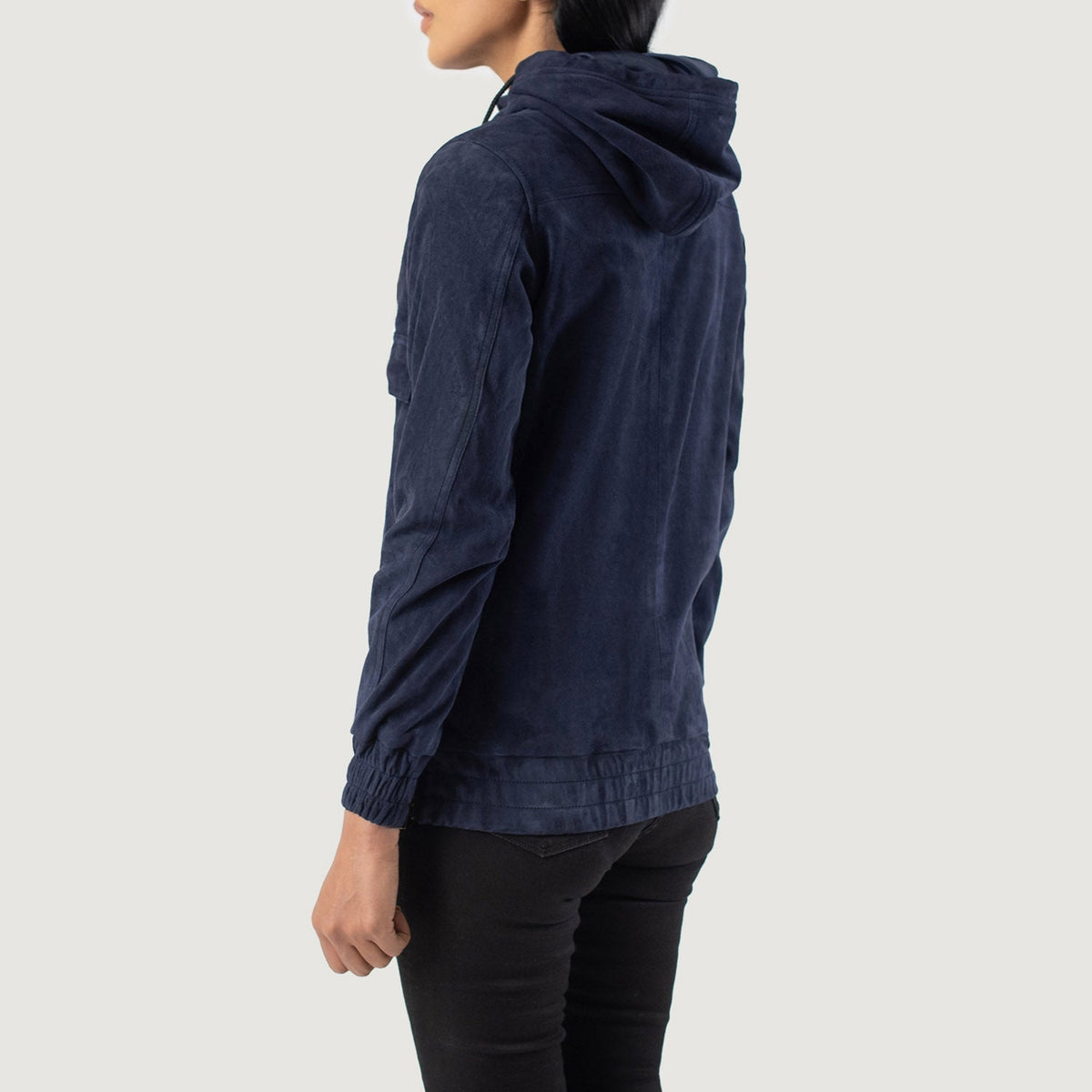 Authentic Sheepskin Suede with Suede Finish Grain Texture & Heavy-Duty Seam Stitching Detail